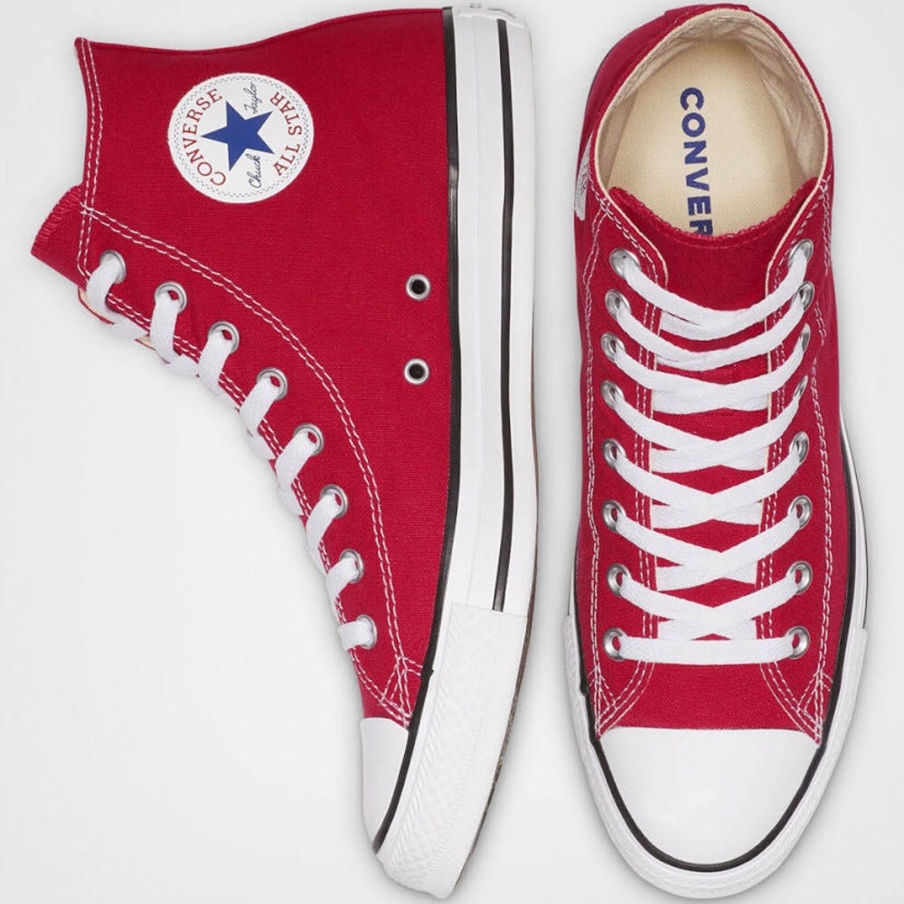 Red Converse High Tops
